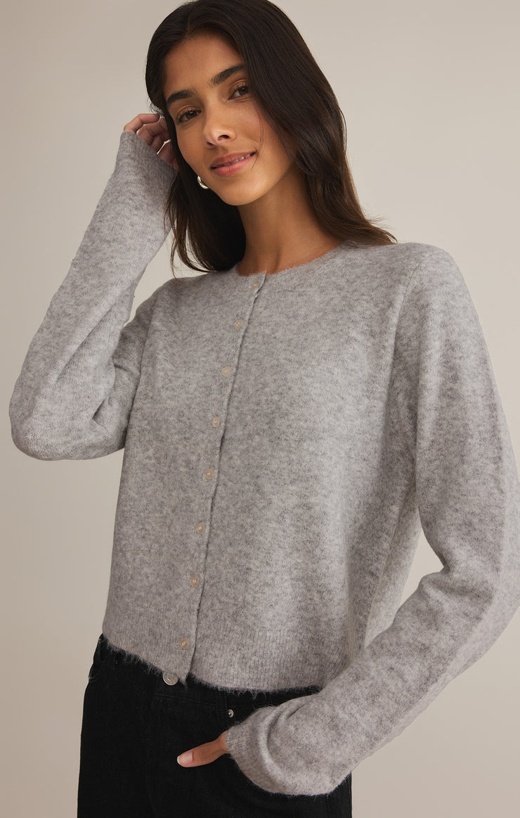 Z Supply Medina Cardigan- Heather Grey