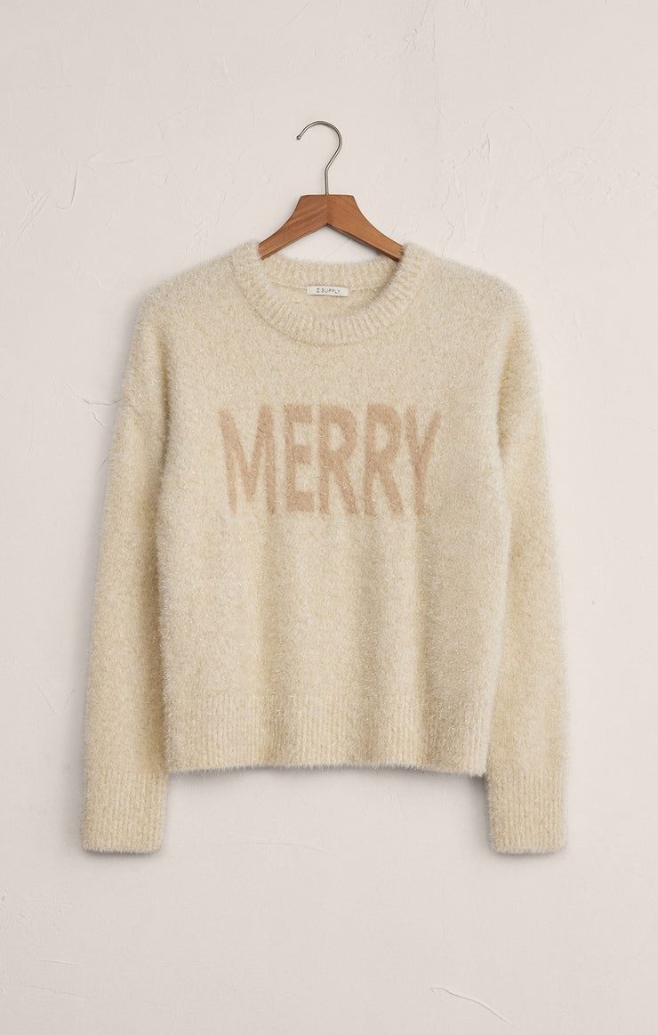 Z Supply Merry Gold Sweater - Warm White
