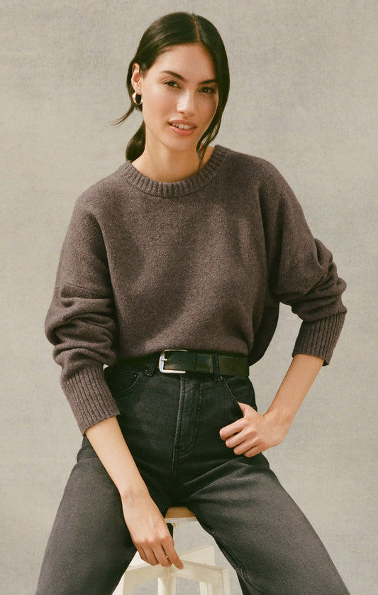 Z Supply Cirrus Cozy Sweater - Burnt Ash Heather