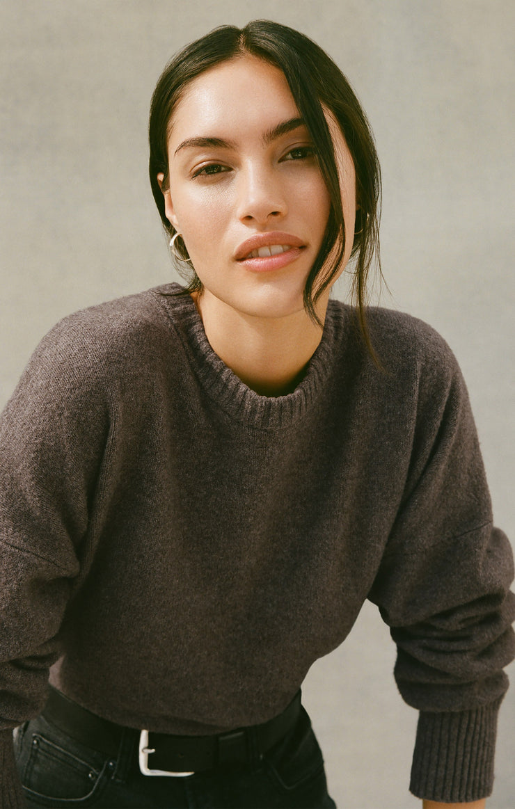 Z Supply Cirrus Cozy Sweater - Burnt Ash Heather