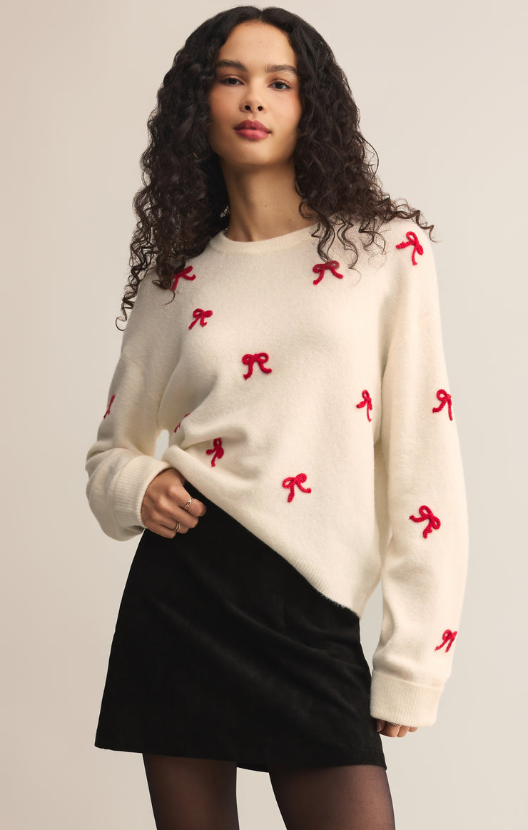 Z Supply Tie the Ribbon Sweater - Warm White