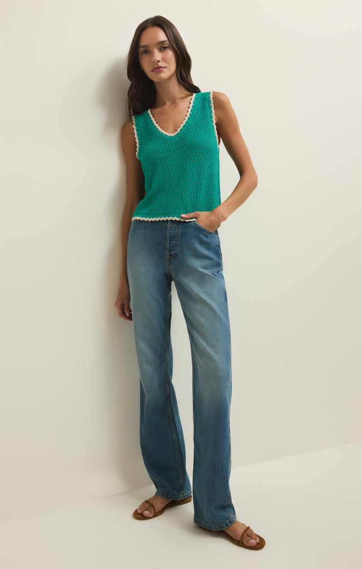 Z Supply Yesenia Whipstitch Tank-La Palma