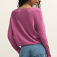 Z Supply Perfect Layer Cardigan-Spanish Rose