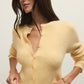 Z Supply Medina Cozy Rib Cardigan - Custard