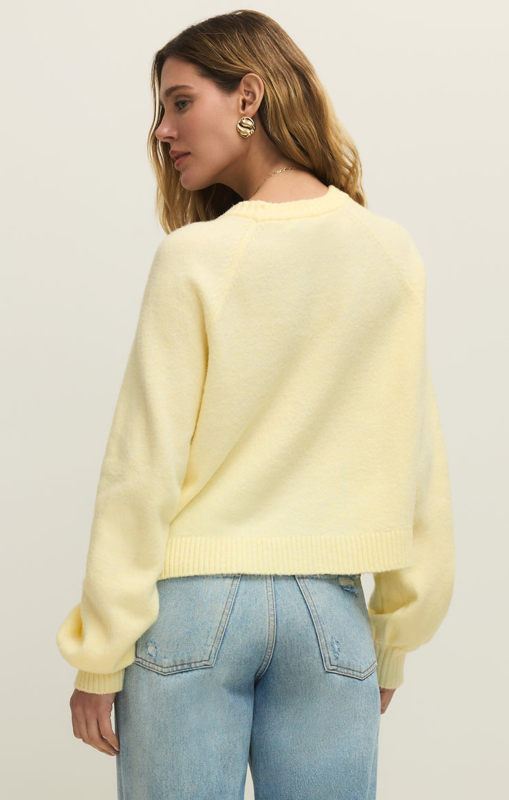 Z Supply Coming Up Sweater-Pineapple