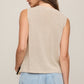 Z Supply Syd Knit Tank Vest-Sandstone