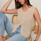 Z Supply Syd Knit Tank Vest-Sandstone