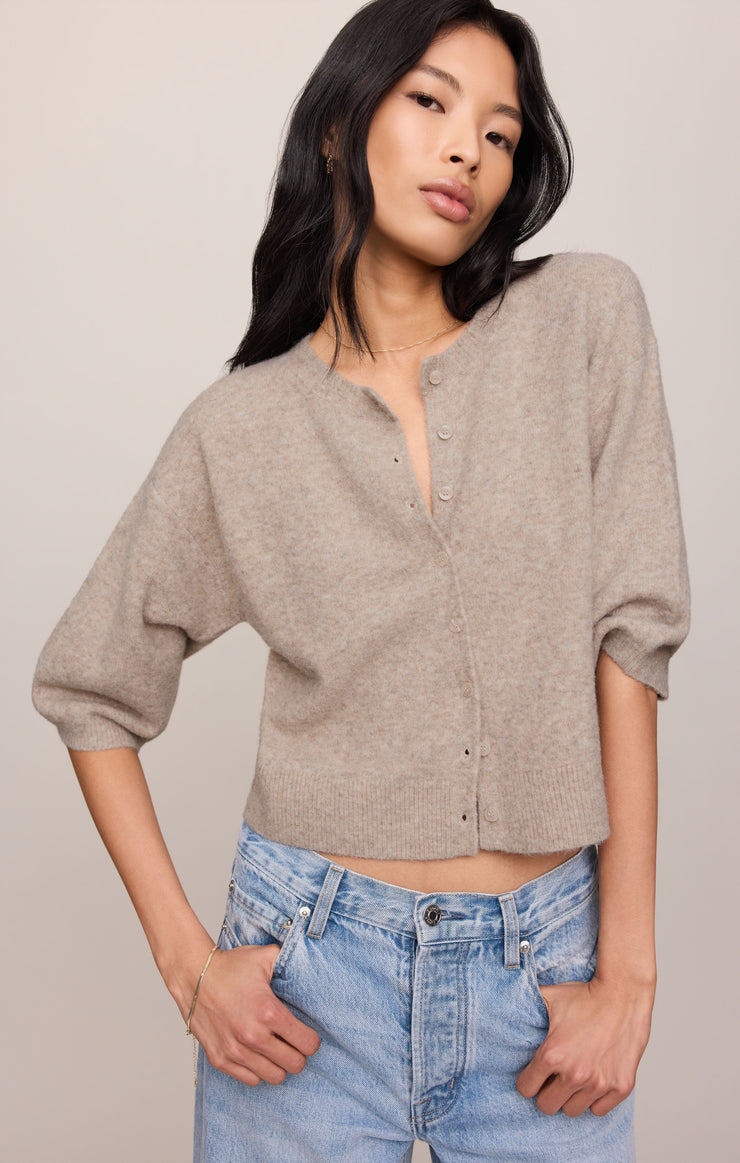 Z Supply Valor Cardigan-Natural Heather