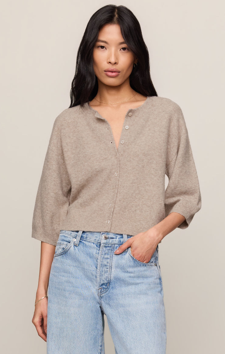 Z Supply Valor Cardigan-Natural Heather