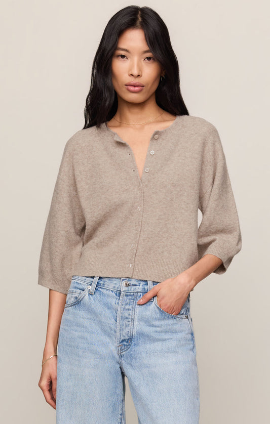 Z Supply Valor Cardigan-Natural Heather