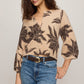 Z Supply Valor Floral Cardigan-Soft Ecru