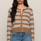 Z Supply Medina Stripe Cardigan- Golden Caramel