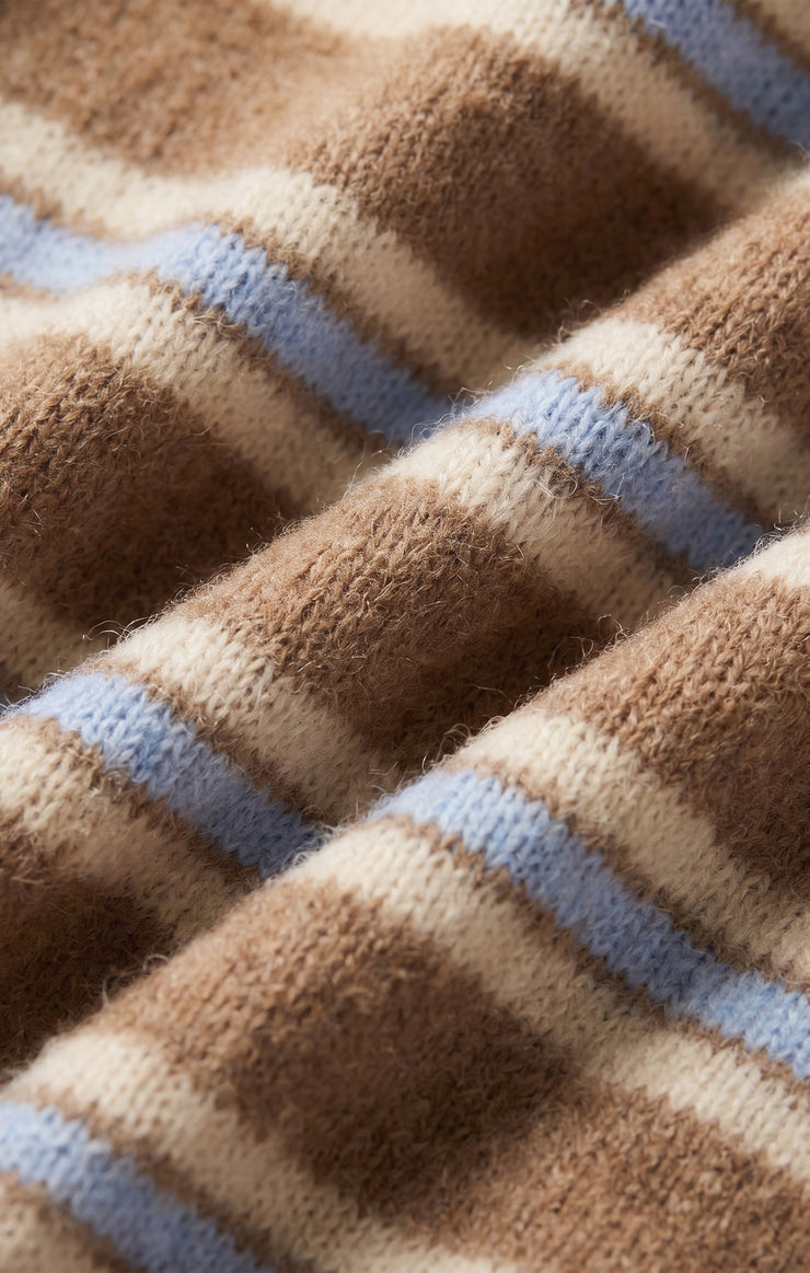 Z Supply Medina Stripe Cardigan- Golden Caramel