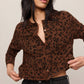 Z Supply Medina Leopard Cardigan- Burnt Umber