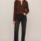 Z Supply Medina Leopard Cardigan- Burnt Umber