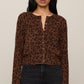 Z Supply Medina Leopard Cardigan- Burnt Umber