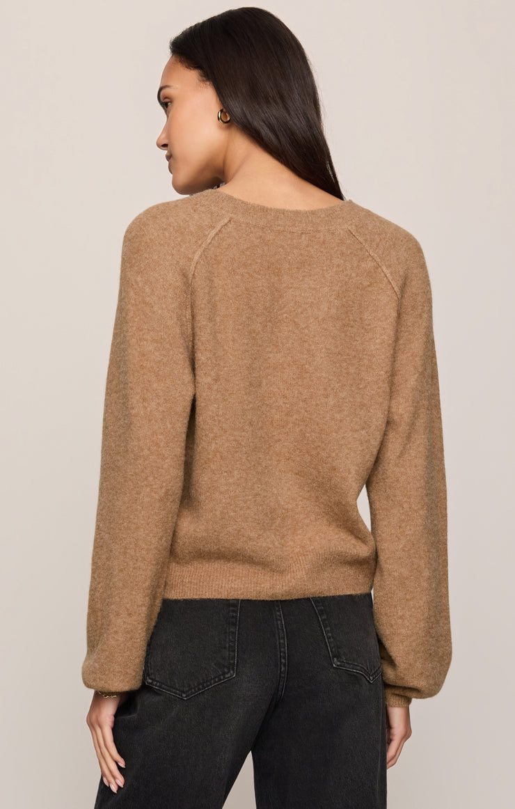 Z Supply Westmont Henley Sweater-Golden Caramel