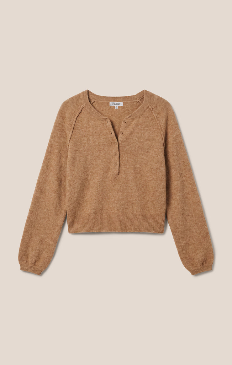 Z Supply Westmont Henley Sweater-Golden Caramel