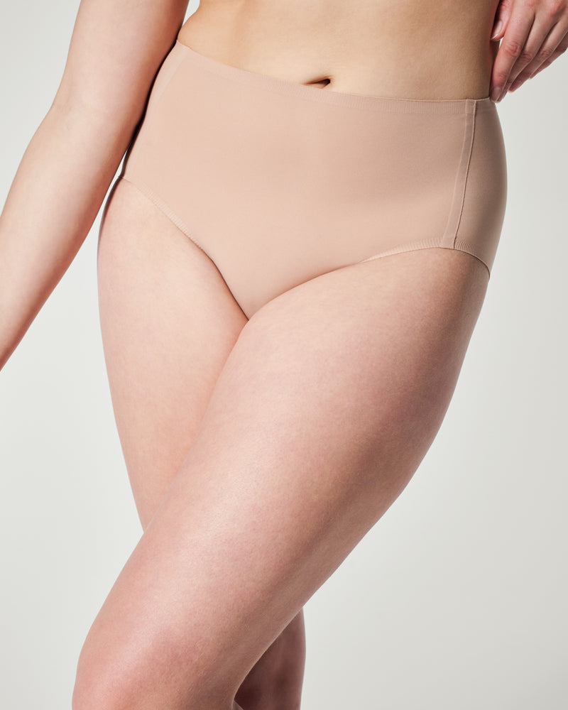 Spanx SPANXsmooth® Fit-To-You Brief 3-Pack Box - Very Black/Toasted Oatmeal/Vintage Rose - One Size