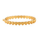 Capucine de Wulf “Love” Petite Hinged Bangle-Gold