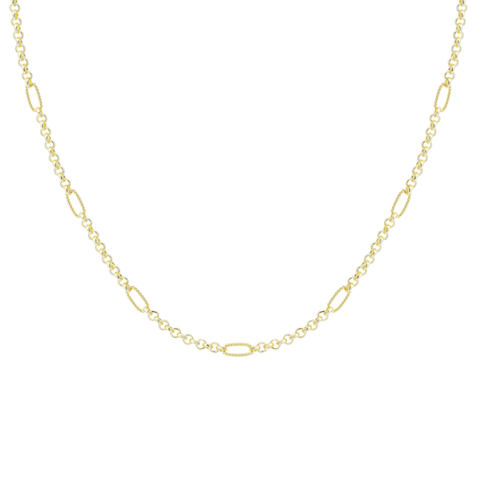 Natalie Wood Design Eclipse Chain Layering Necklace  - Gold