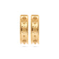 Capucine de Wulf “Berry” Classic Medium Hoop Earrings-Hammered Gold
