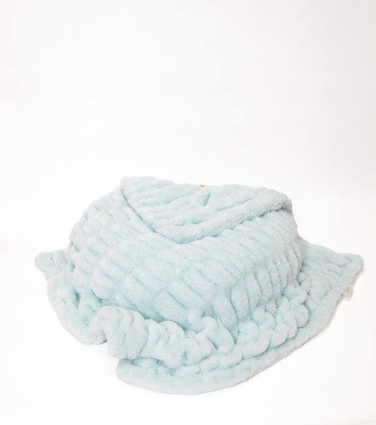 Bei Bei Faux Fur Blanket-Blue