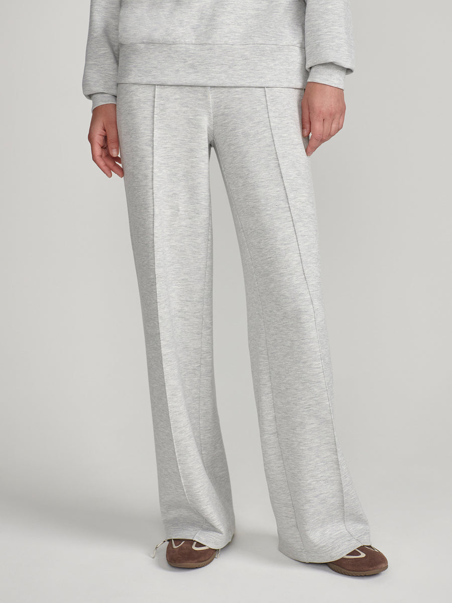 Varley “The Wide Leg” 30” Pant- Light Grey Marl