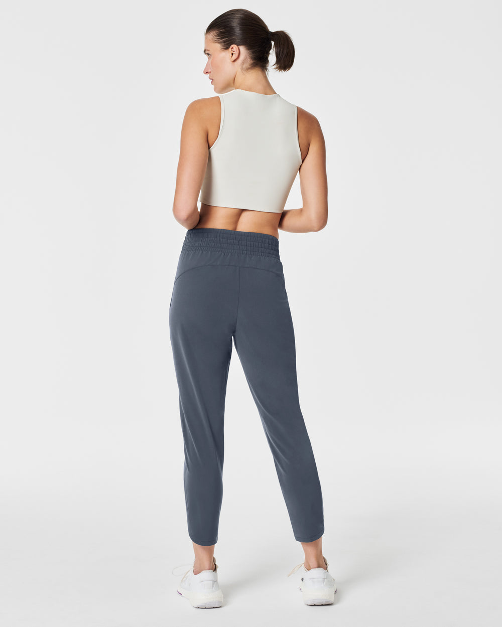 Spanx On the Move Tapered Pant-Dark Storm