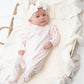 Bei Bei Ruffle Knit Blanket-White Cloud