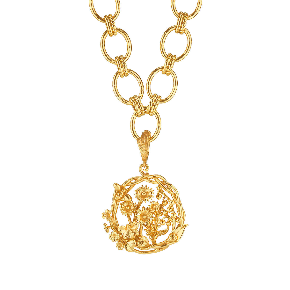Capucine de Wulf “Meadow Wildflower” Pendant - Gold