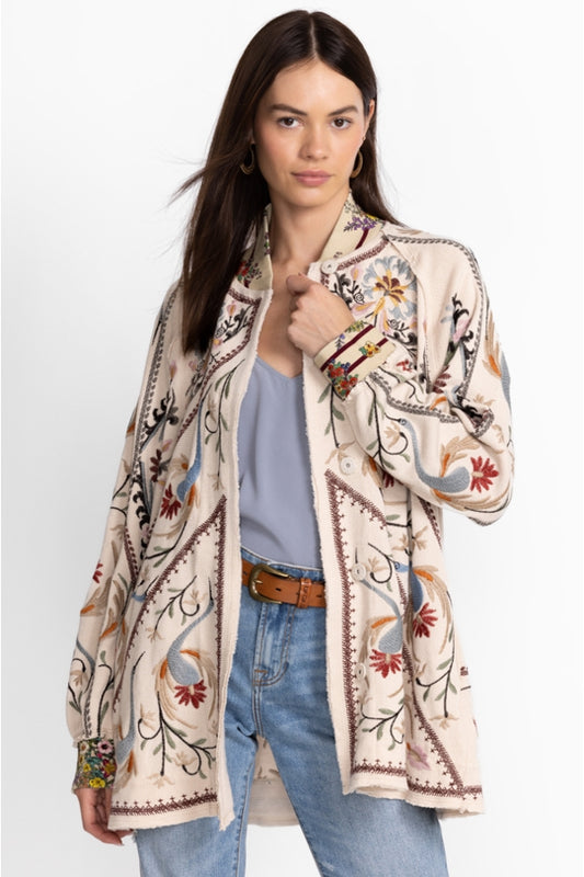 Johnny Was Gaia Jacket-Ecru