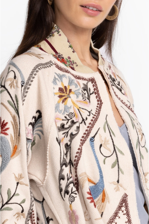Johnny Was Gaia Jacket-Ecru