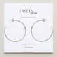 Bryan Anthonys "Simplicity" Maxi Hoops-Silver
