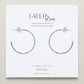 Bryan Anthonys "Simplicity" Midi Hoops-Silver