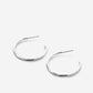 Bryan Anthonys "Simplicity" Midi Hoops-Silver