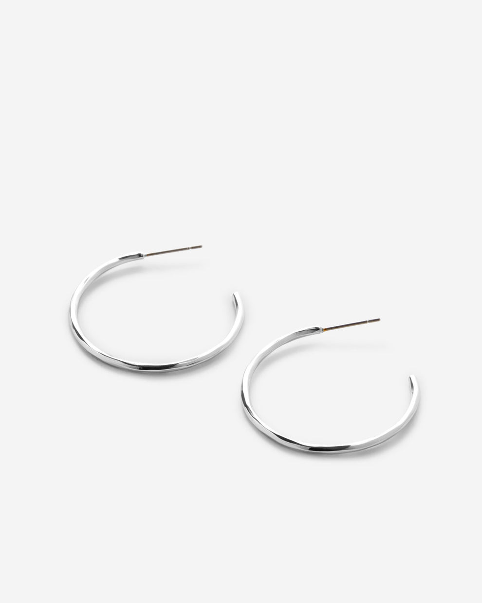 Bryan Anthonys "Simplicity" Midi Hoops-Silver