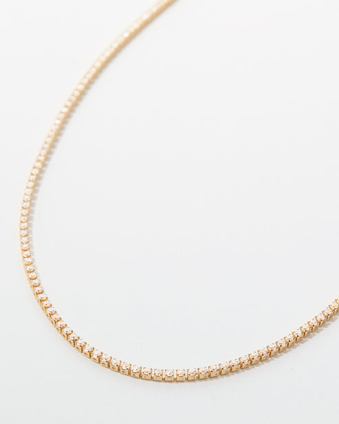 Bryan Anthonys "Mom" Tennis Necklace-Gold