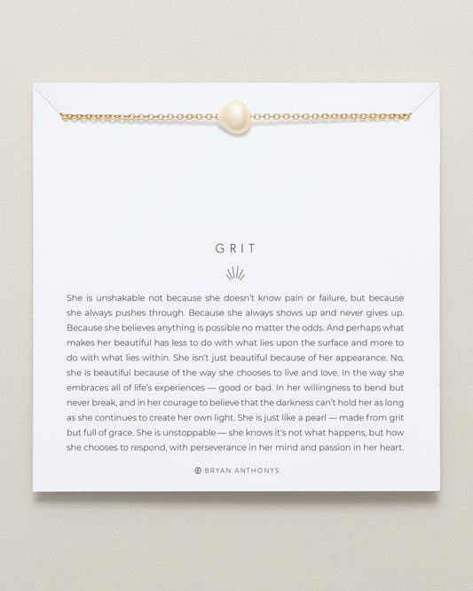 Bryan Anthonys "Grit" Pearl Necklace-Gold