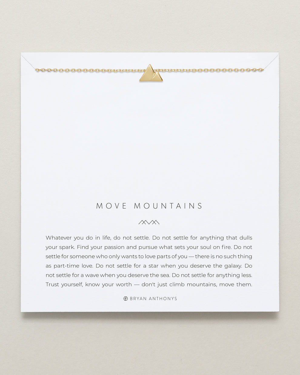 Bryan Anthonys "Move Mountains" Necklace-Gold
