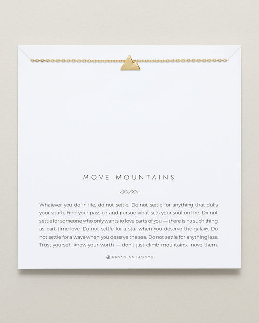 Bryan Anthonys "Move Mountains" Necklace-Gold