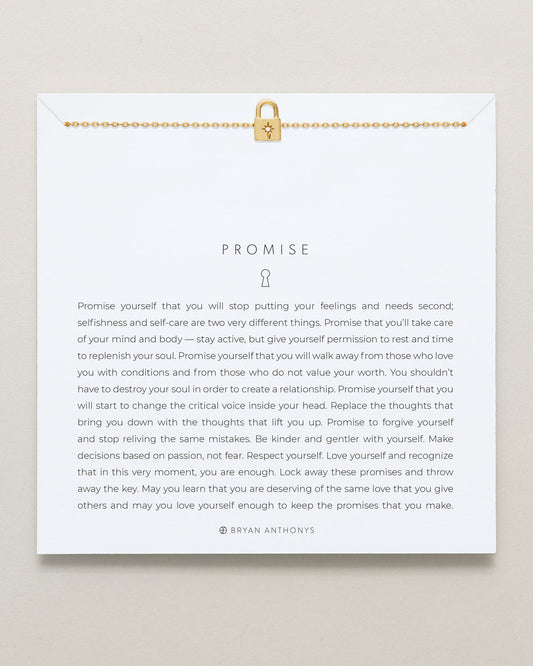 Bryan Anthonys "Promise" Necklace-Gold