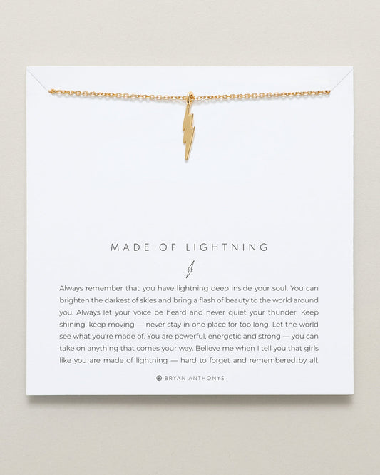 Bryan Anthonys "Made of Lightning" Necklace-Gold
