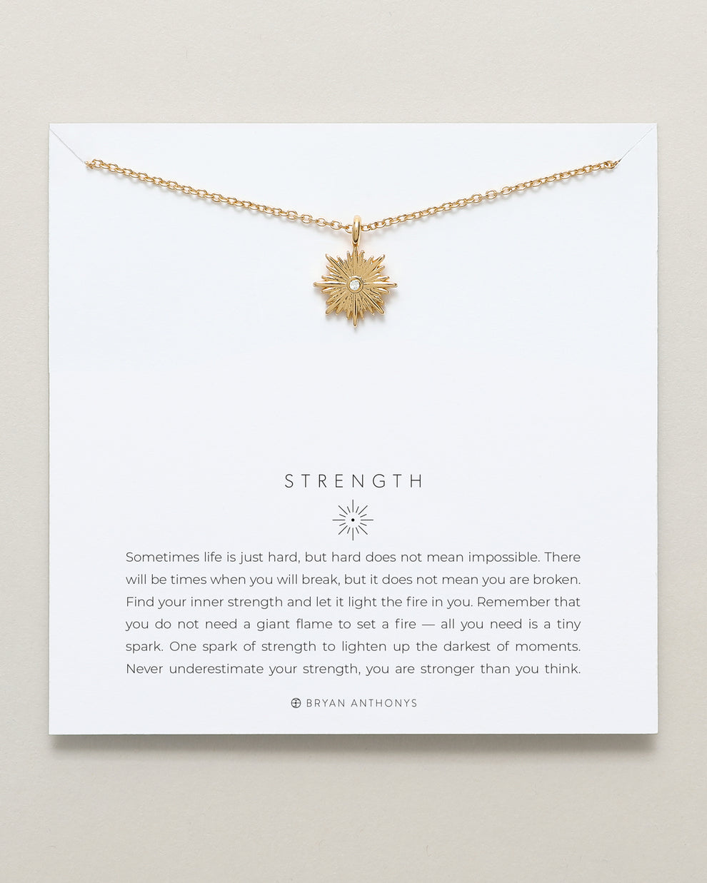 Bryan Anthonys "Strength" Necklace-Gold