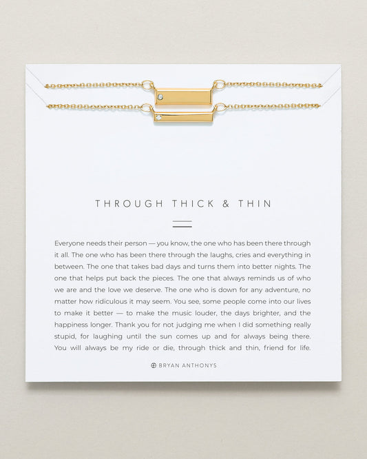 Bryan Anthonys "Through Thick & Thin" Necklace Set-Gold