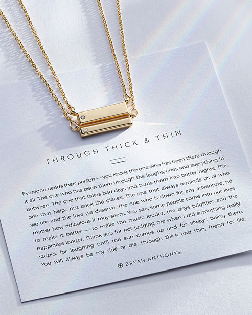 Bryan Anthonys "Through Thick & Thin" Necklace Set-Gold