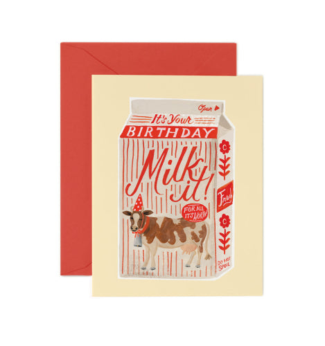 Rifle Paper Co. “Milk It” Birthday Card