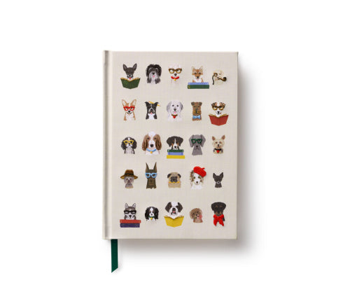 Rifle Paper Co. "Studious Dogs" Embroidered Journal