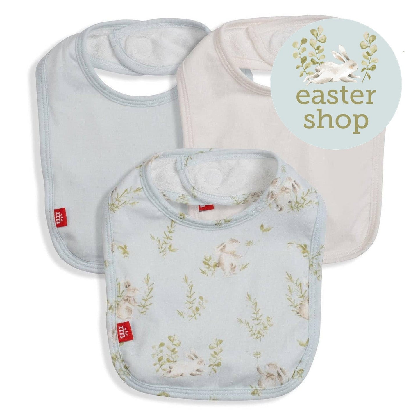 Magnetic Me "Hoppily Ever After" Bib Pack-Set of 3-Blue