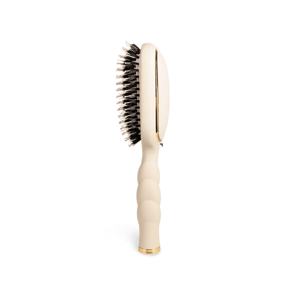 Teleties Full Sized Boar Bristle Hair Brush - Tan